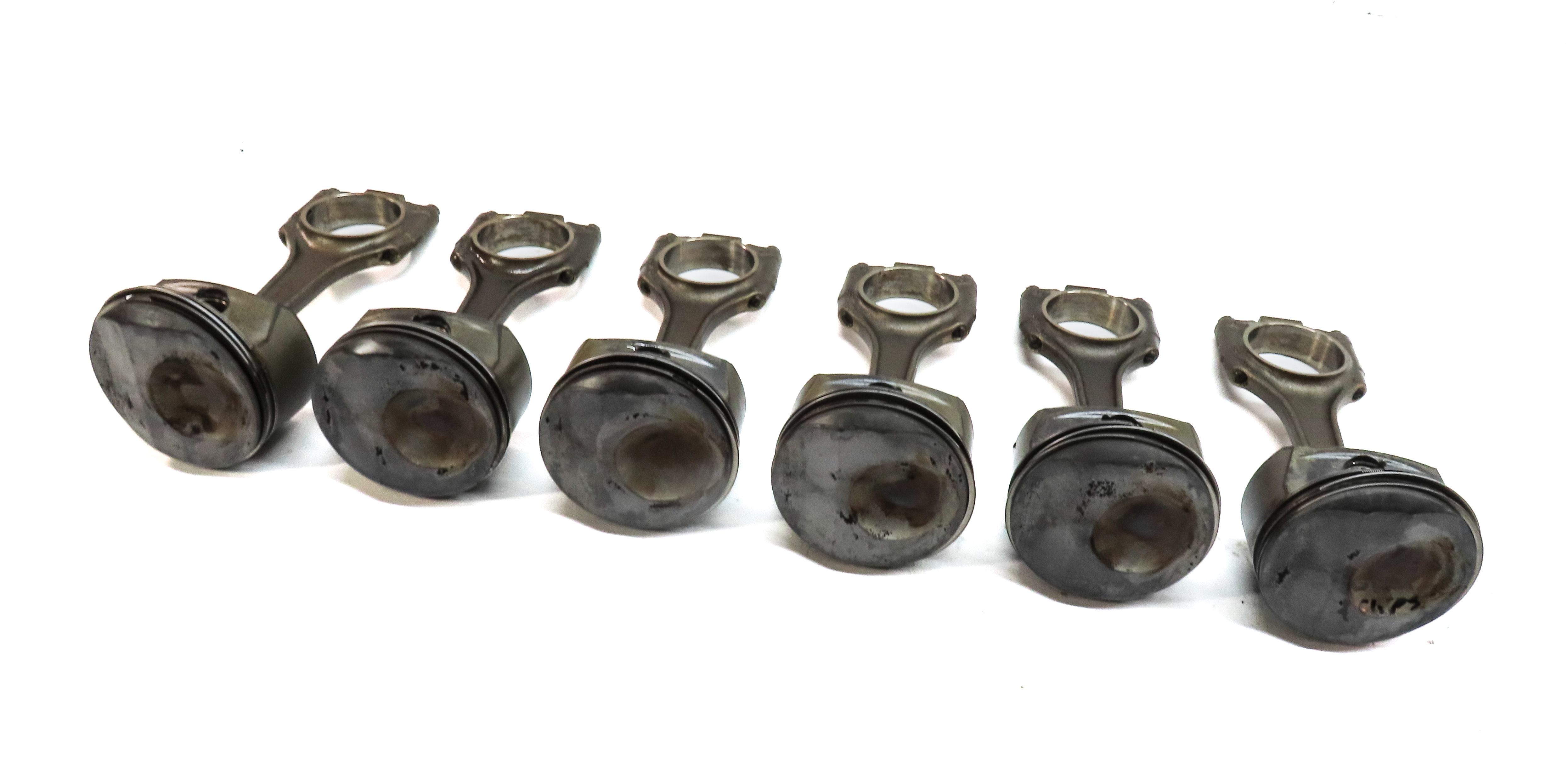 08-12 PORSCHE CAYENNE PANAMERA (958 970) 3.6L M46 4.8L M48 ENGINE PISTON SET/6 — exact item pictured